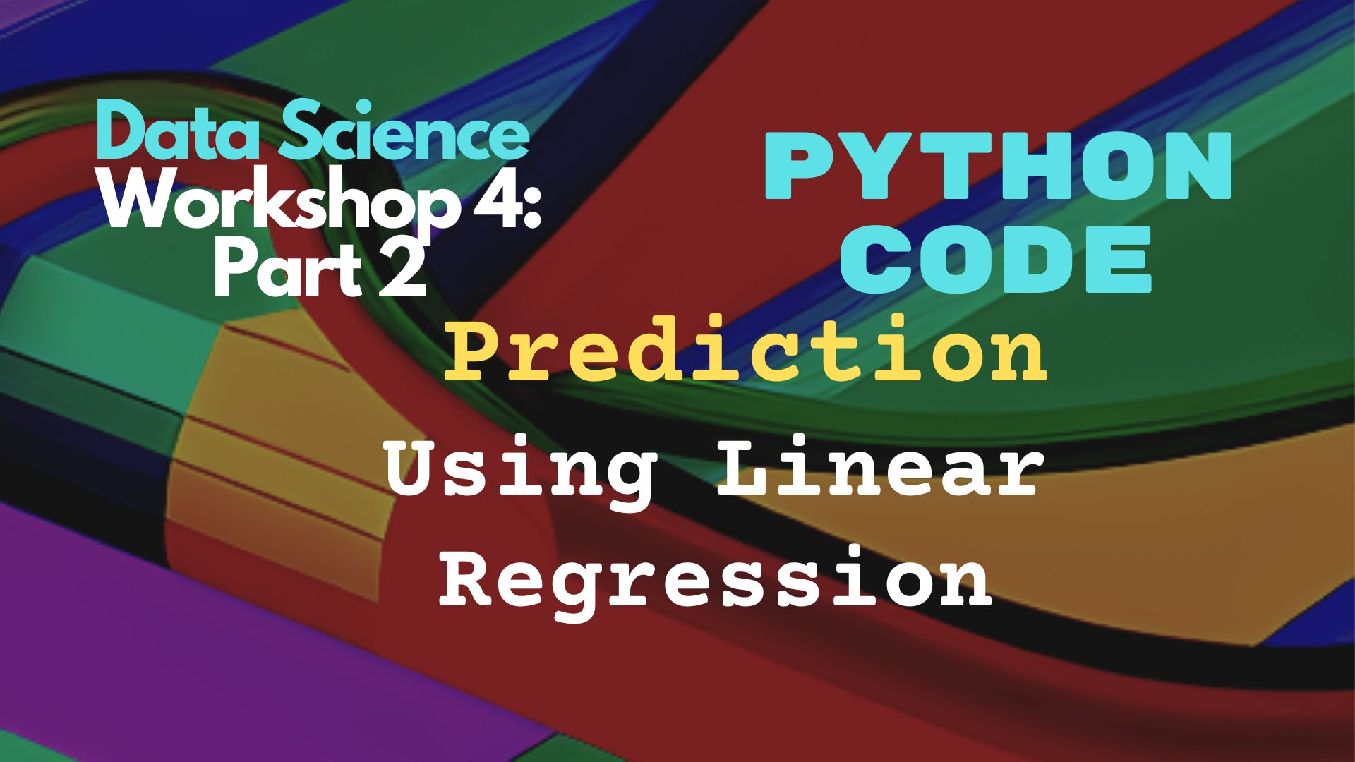 Linear Regression Python Code