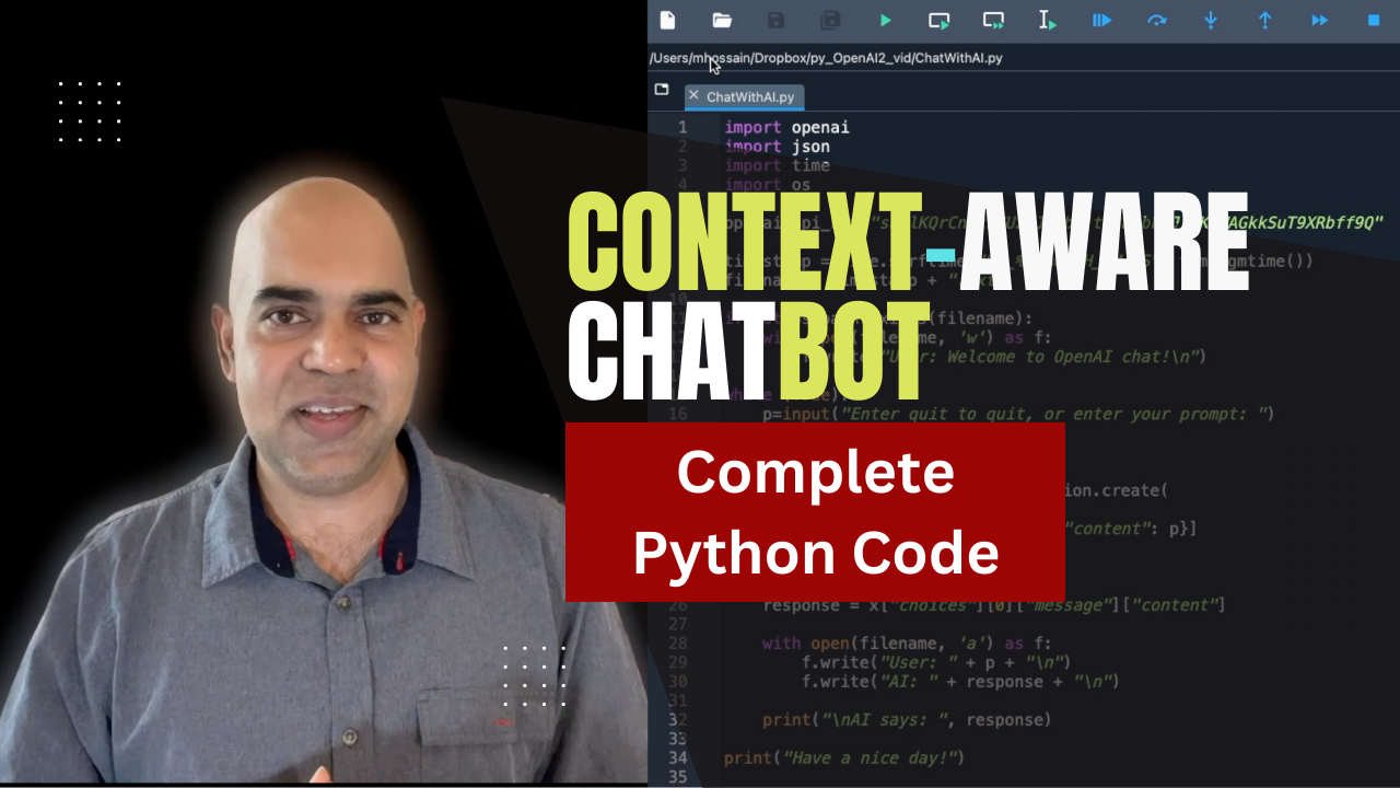 Conversational AI: Context-Aware Python Chatbot